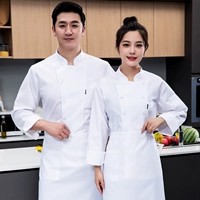 Белый лонгслив, фартук