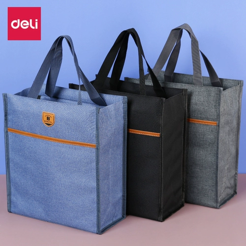 Deli File Bag Suctting Turting Rander Danochbags Большой -факция оксфордская ткань -специальные специальные посвященные специальные документы артефакт простой школьник