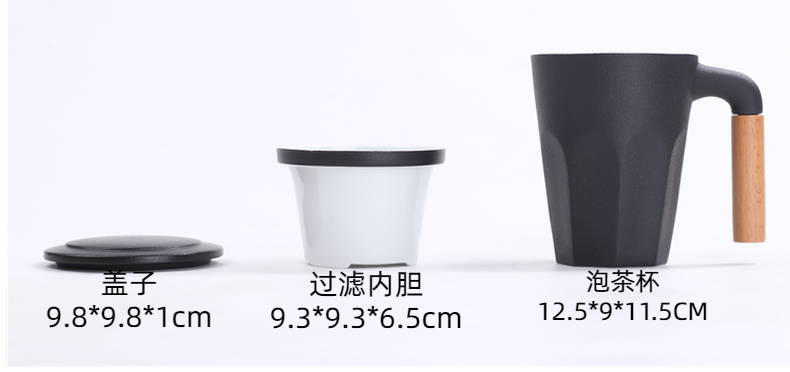 Japanese style restoring ancient ways of coarse creative ceramic keller with cover run water separation water office household ceramic cup