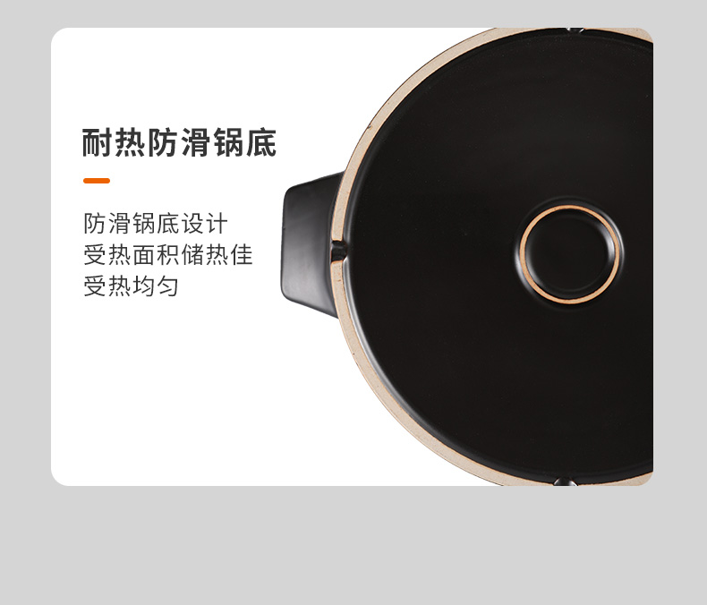 Casserole stew soup home fire gas Japanese high - capacity ceramic pan, high - temperature small stone bowl comes next