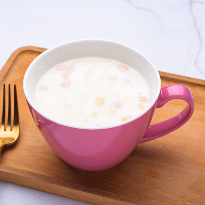 Creative contracted move trend ceramic cup pure color mark cup male and female students cup milk coffee cup