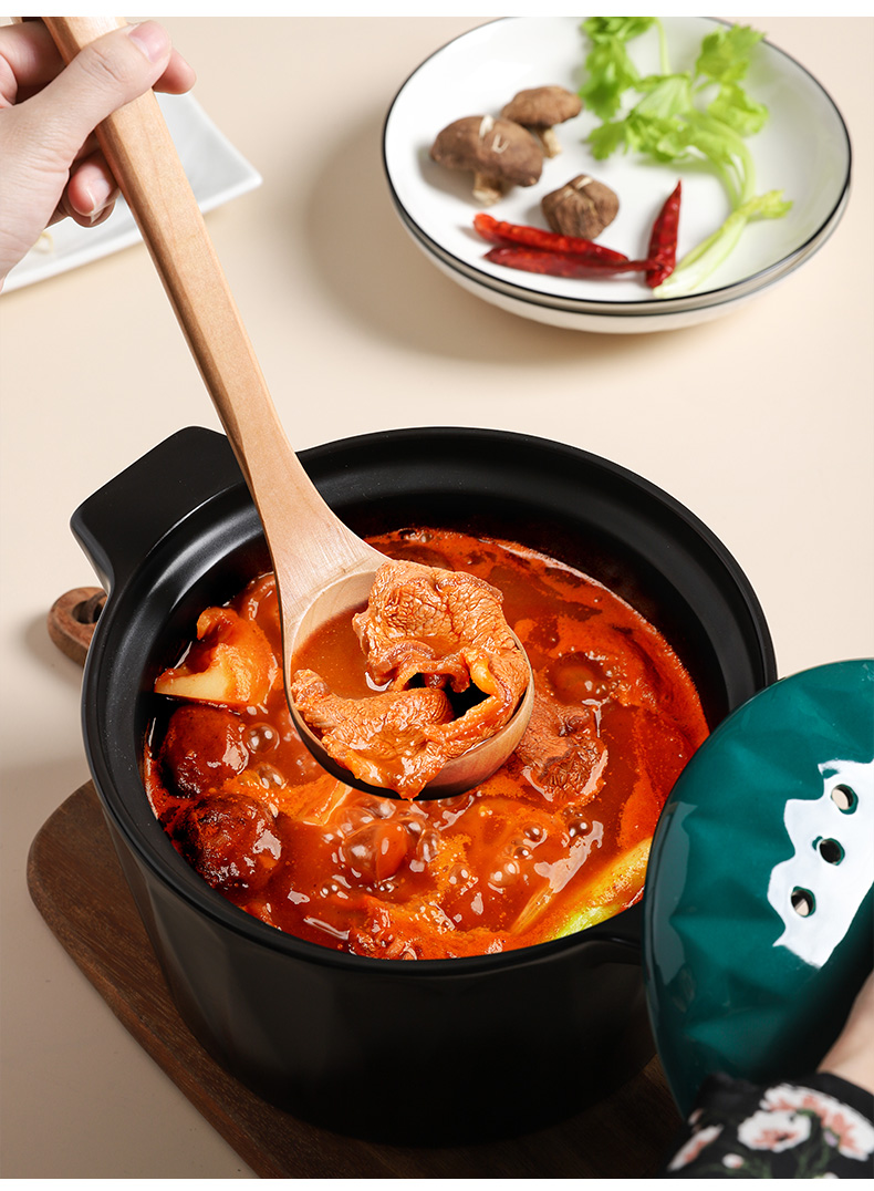 Casserole stew soup home fire gas Japanese high - capacity ceramic pan, high - temperature small stone bowl comes next