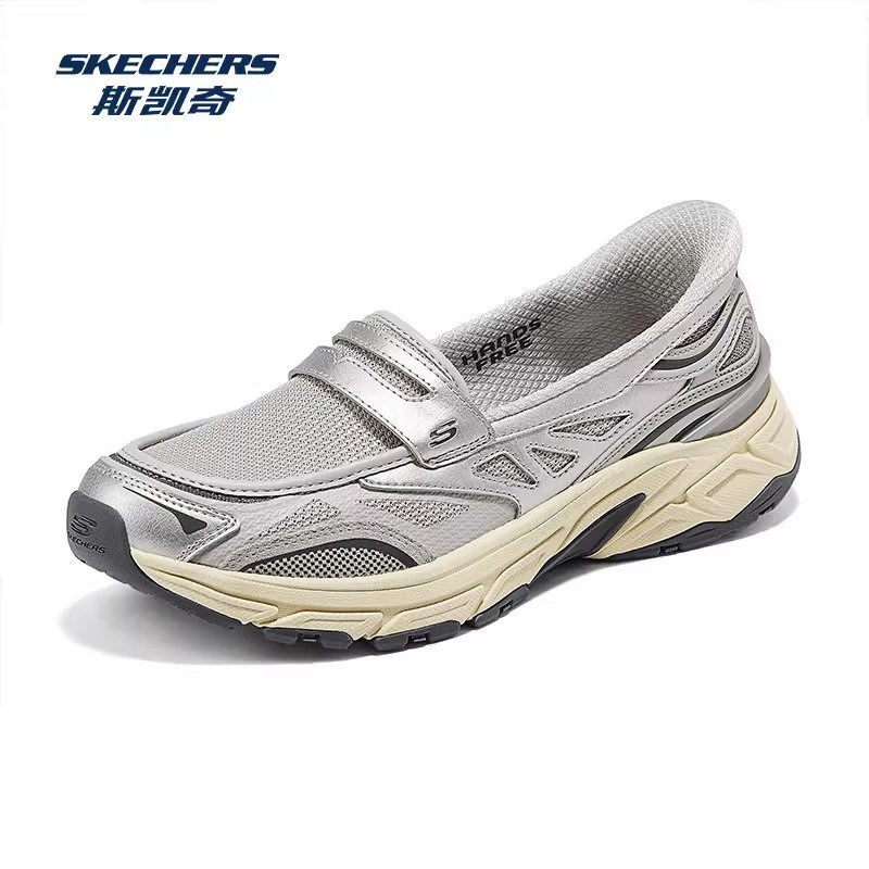 Skechers 2026 Spring New Women's Shoes Sports Casual Shoes Thick-Soled Cushioning Loafers Skechers 2026 Spring New Women's Shoes Sports Casual Shoes Thick-Soled Cushioning Loafers
