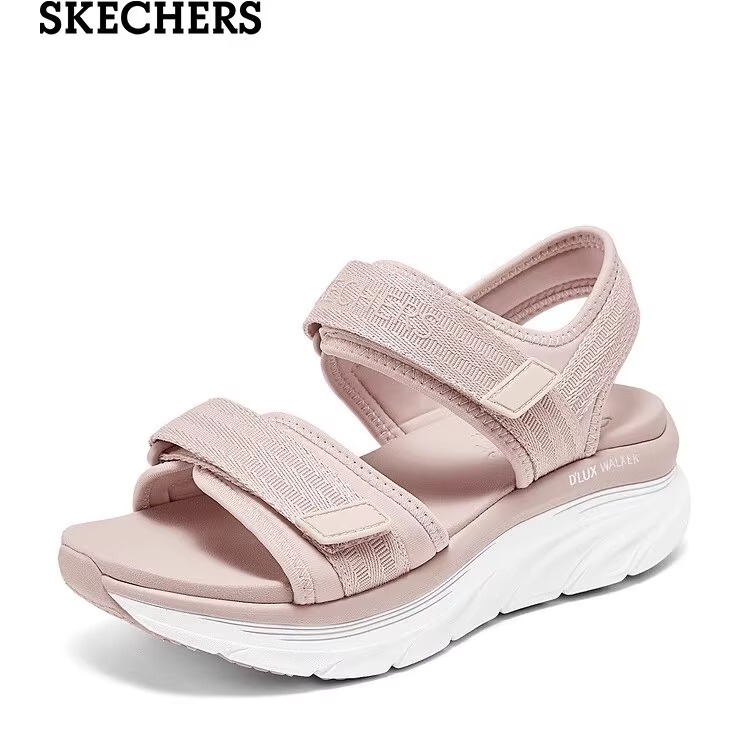 Skechers Women's Casual Summer Sandals, Sports Slippers, Simple, Versatile, Breathable, Comfortable, Lightweight Beach Shoes