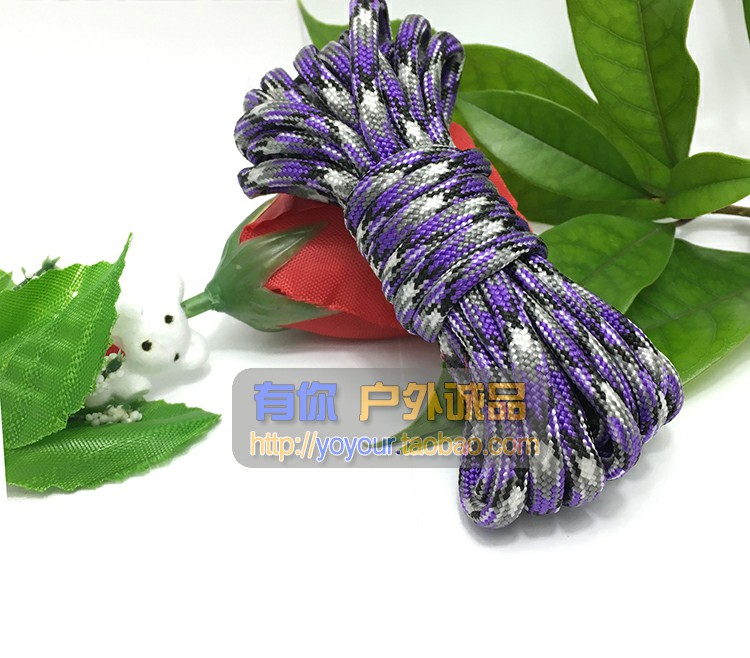 Dây ngụy trang 4mm 7 sợi dây dù dây đeo vòng tay dây cứu hộ ngoài trời Tự làm dây đan tay 3 m 5 - Vòng đeo tay Clasp lac tay dep