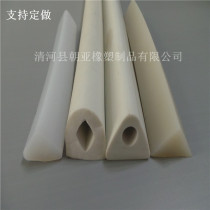 Triangular silica gel sealing strip resistant to high and low temperature triangular sealing strip silica transparent triangular strips