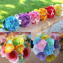 Unwoven Cloth Free Cut Material Bag Handmade Flowers Make Adult Handmade DIY Emulated Flowers Bouquet Hands Touted Flowers