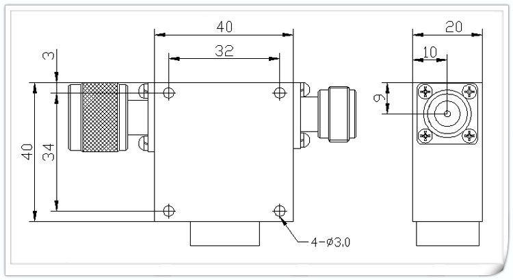 RFTYT Broadband coaxial RF isolators 1700-3000MHz TG4040ENJK-1-100 Protect instr