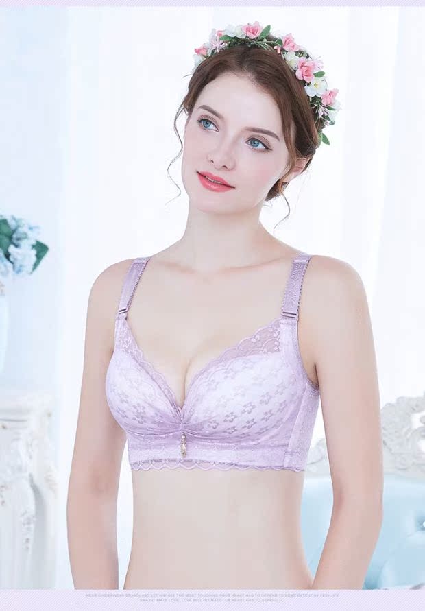 Đồ lót chị em béo không có vòng thép mỏng tập hợp áo ngực cỡ lớn mm béo tập hợp 200 kg loại điều chỉnh chống chảy xệ áo lót triumph