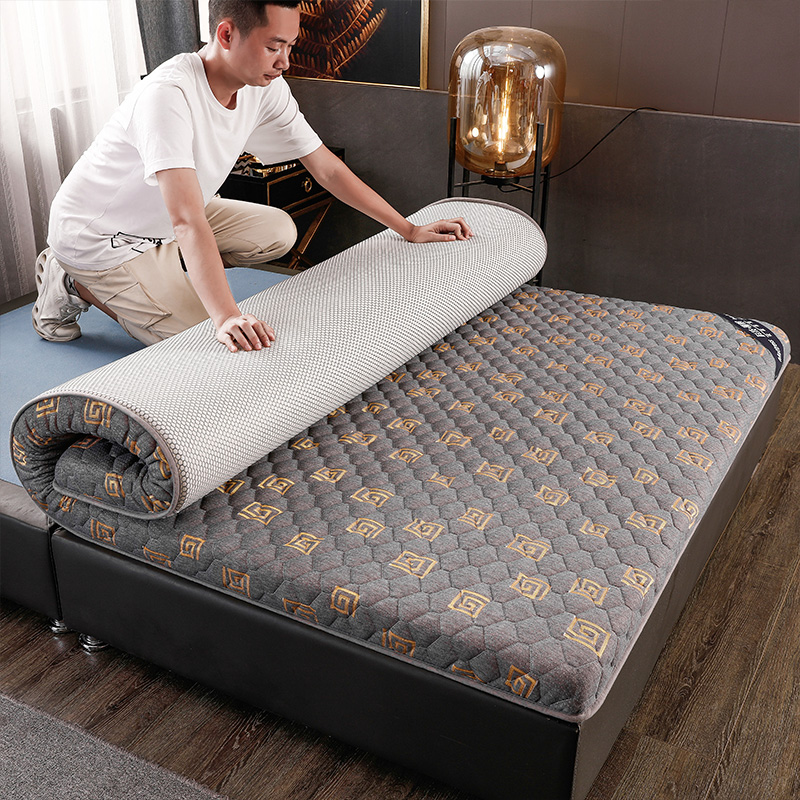 Sleeping pad double tatami mattress pad is soft and hard single foldable student mattress adult home hotel extra bed