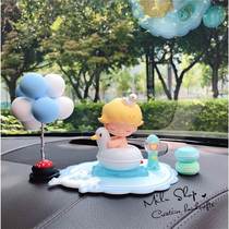 Car ornaments new cartoon holiday car center console interior decoration high-end net red goddess gift