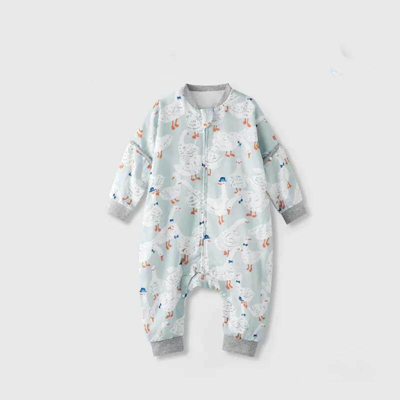 嫚熙婴儿睡袋纱罗春秋款宝宝四季通用款防惊跳睡袋夏季儿童防踢被