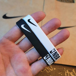 NBA All-Star Basketball Sports Silicone Bracelet Trendy Personality Running Anti-Slip Wristband ຊາຍ ແລະ ຍິງ ສາຍແຂນນັກຮຽນ
