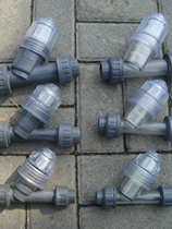 (High quality) DN15 20 25 PVCY type filter Y type filter pipe type sewage filter