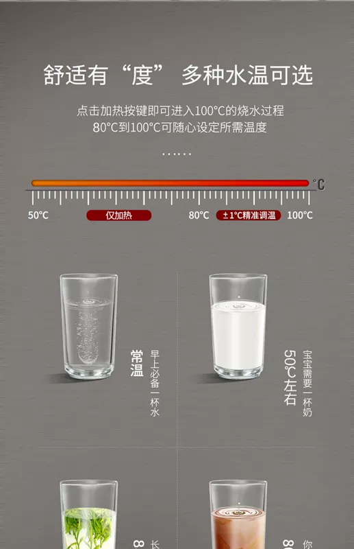 Máy ép nước Haier Hạ thùng thông minh hoàn toàn tự động Sheung Shui Màn hình lớn Vòi đôi ấm trà dọc - Nước quả