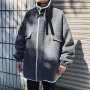 Melody cối xay gió mùa đông cừu cashmere áo khoác nam xu hướng Hàn Quốc áo khoác cotton rộng 2018 mới cổ áo dày cổ áo áo khoác bò nam