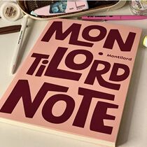 American Graffiti Campus Wind Notebook Ins minimalist high face value thickened B5 crossline students prepare for the day remember this