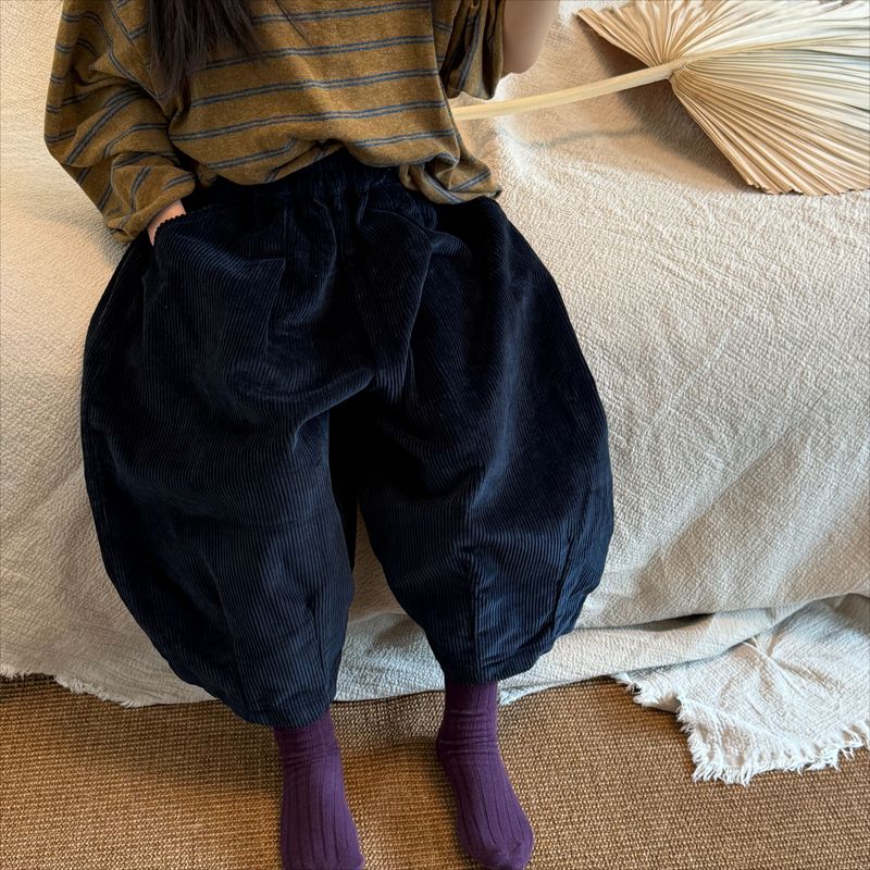 Children's Autumn Korean Style Unisex Corduroy Pants Baby Corduroy Trousers Fk156