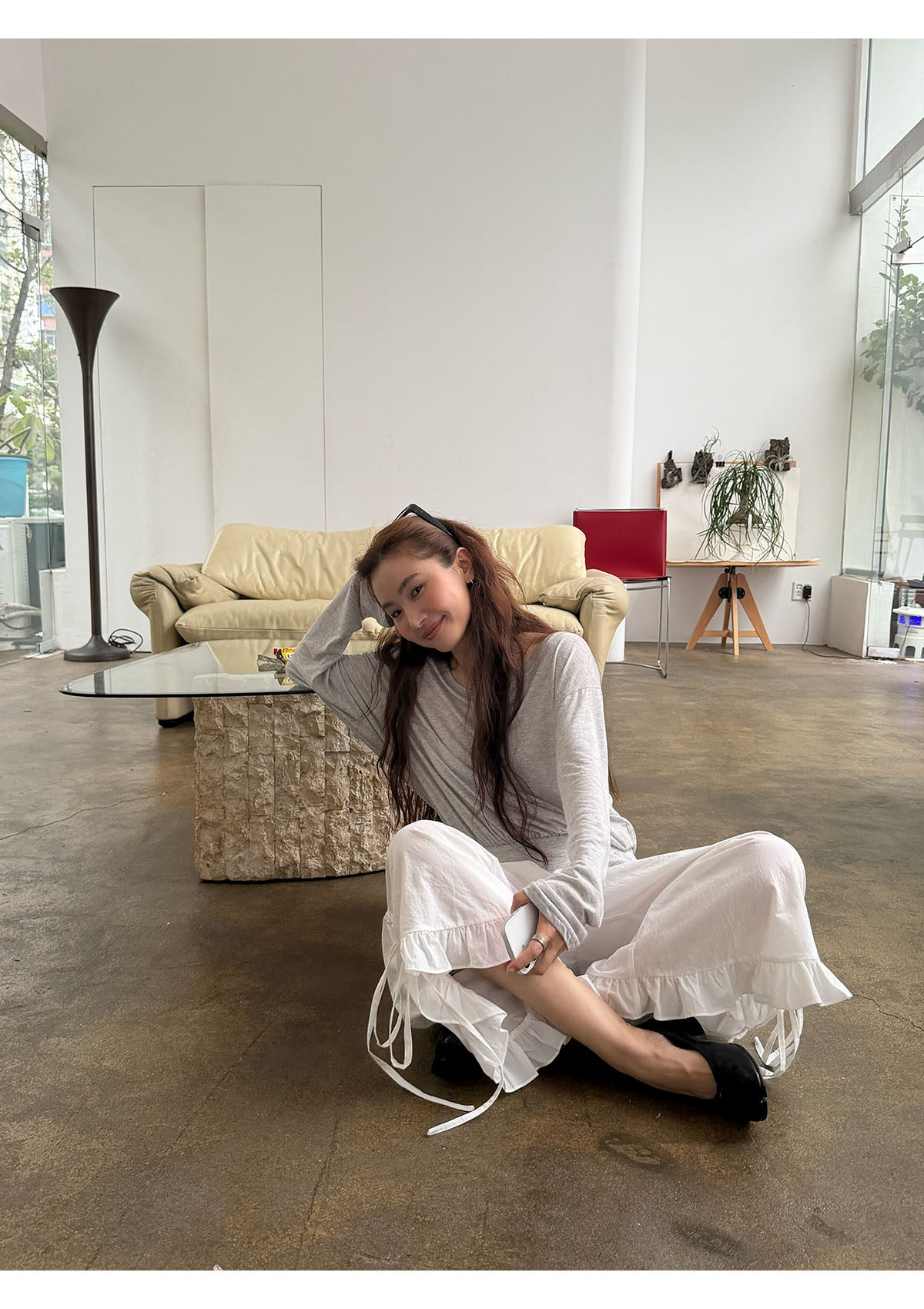 INAIEN笑笑家 "Легкий кислород" весенне-летняя тенсел-шерстяная приталенная солнцезащитная кофта тонкая с длинным рукавом