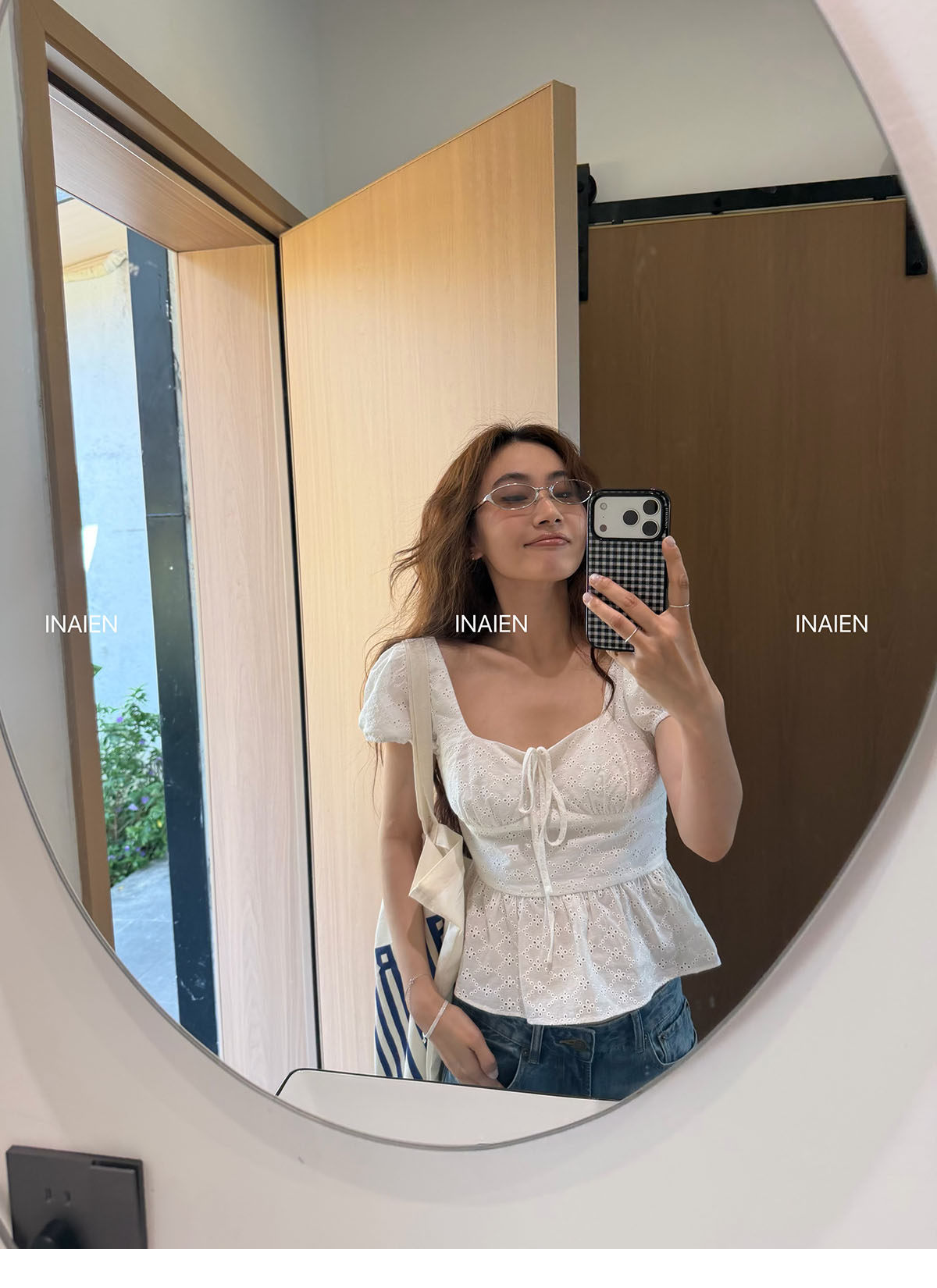 INAIEN26 ранняя весна "беглая принцесса" юбка с утяжкой на талии весна-лето