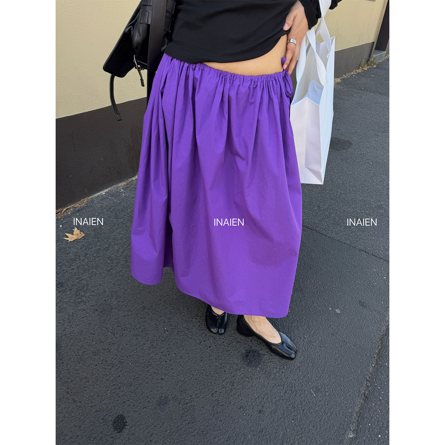 INAIEN笑笑家 "Вальс" уникальная красивая полуюбка скрывающая недостатки фигуры на весну 2026