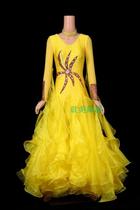 New national standard modern dance dress performance competition dress Waltz dance dress dress new custom-made performance clothes