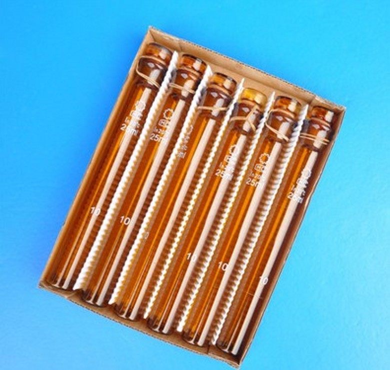 棕色比色管 10 25 50 100ml玻璃刻度具塞比色管 单支价