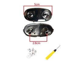 2 металлическая пряжка средней дыры
