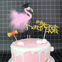 2018 Graduation Season Graduation Party Cake Decoration Inserted Dr. Fire Birds Bachelors Cap Certificate Cake