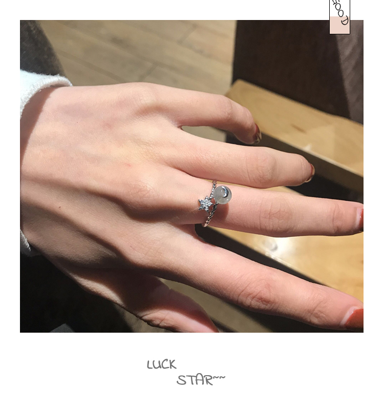 Ngọt bưởi TY thời trang dâu tây ngọt ngào pha lê zircon kim cương nhẫn nhẫn mở trang sức nữ Nhật Bản và Hàn Quốc KE7007 - Nhẫn nhẫn đính hôn