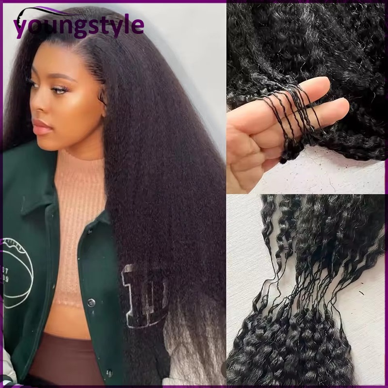 11A Feather Crochet yaki straight Human Hair For Braiding50g