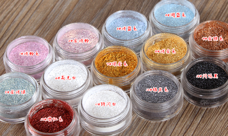 Alpha Professional Flash Powder Pearlescent Eye Shadow Powder High Gloss Powder Powder Brightening Shining Crystal Earth Color Stage Night Makeup Makeup phấn highlight tạo khối