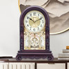 New Chinese-Style Desk Clock, Creative Time-Telling Clock, Luxurious Living Room European-Style Retro Home-Use Antique-Style Tabletop Swing Clock, Silent