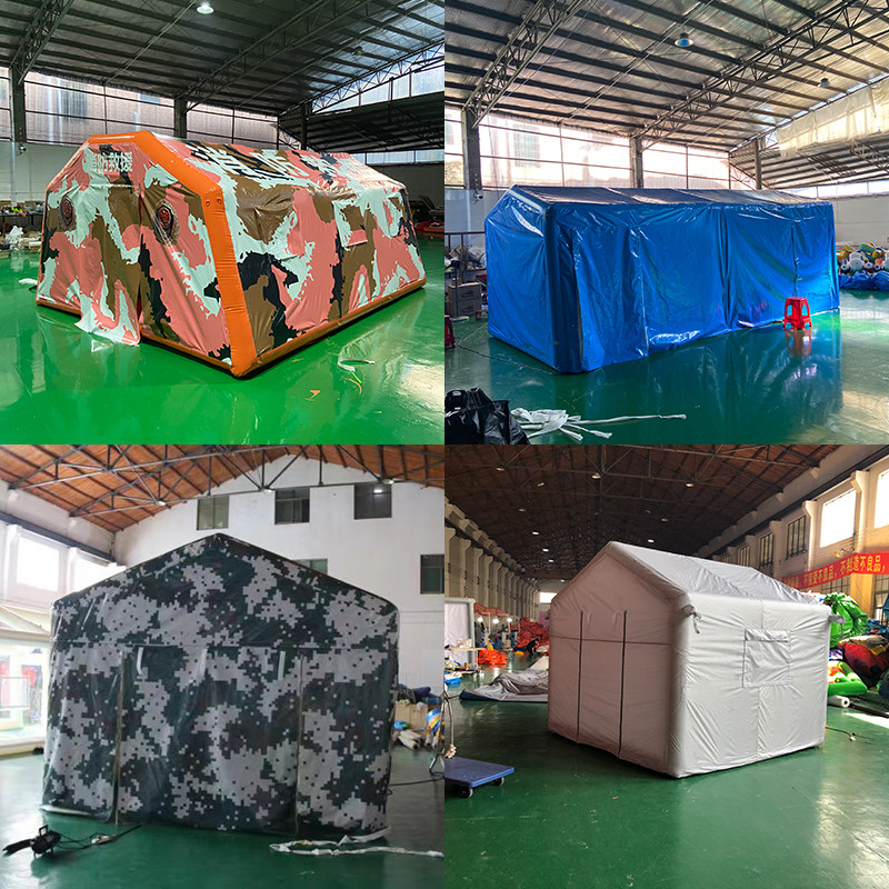 Set as inflatable tent round put square outdoor disinfection anti-cold and rain-proof mobile tent pvc closed gas tent-Taobao