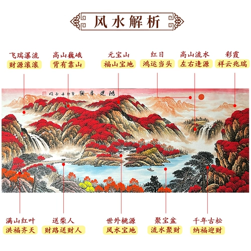 Книги для китайской пейзажной живописи с ручной росписью «Добро пожаловать в сосну