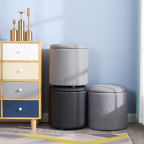 Small stool home adult strong multifunctional wooden stool Net red small bench living room round stool storage storage low stool