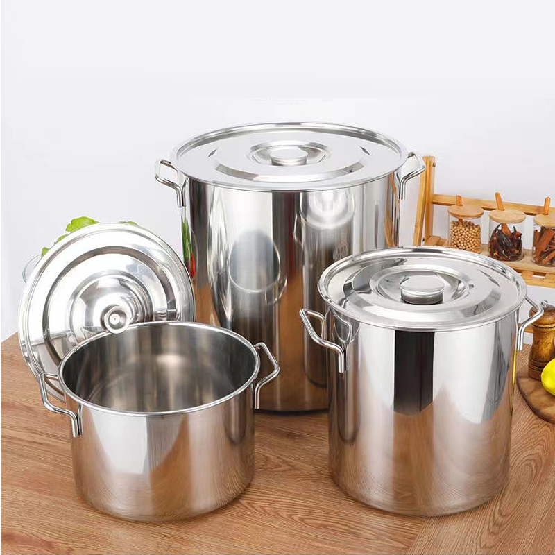 Stainless steel bucket bucket bucket bucket bucket bucket with large capacity of commercial band cover