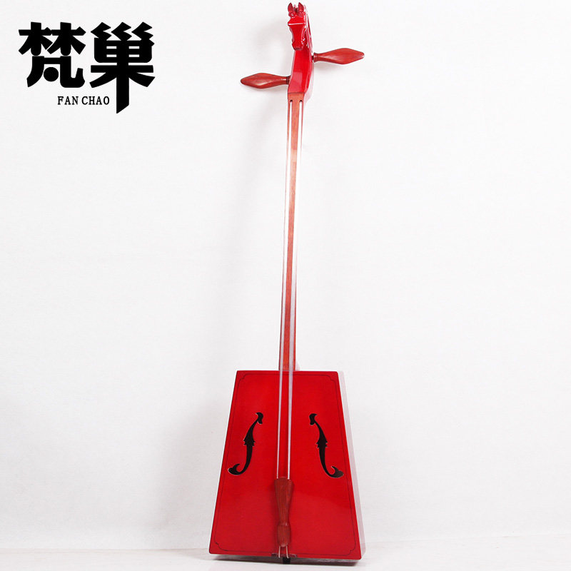 Sanskrit red wood finger board band playing beginnics practice playing Mongolian master craftsman to make horse-head musical instrument MT-04