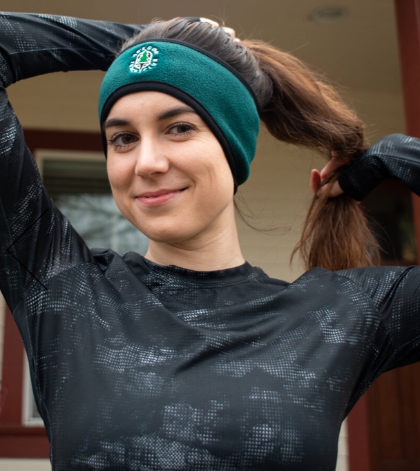 Oregon Track Club fleeche Headband Headband Oregon Club grabbing suede hair band