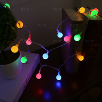 LED light string ball light flash string light round girl room layout bedroom Net red decoration small bulb
