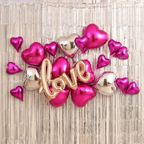 Wedding wedding room layout LOVE letter balloon wedding arrangement proposal romantic aluminum film Balloon Letter package