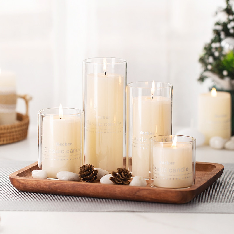 Eurostyle Candleholder Romantic Valentine's Day Candlelight dinner ambience arranged candle cup Hotel West Restaurant Smoke-free candle