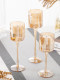 耐高温玻璃烛台欧式情人节浪漫烛光晚餐蜡烛婚礼宴会酒店生日装扮