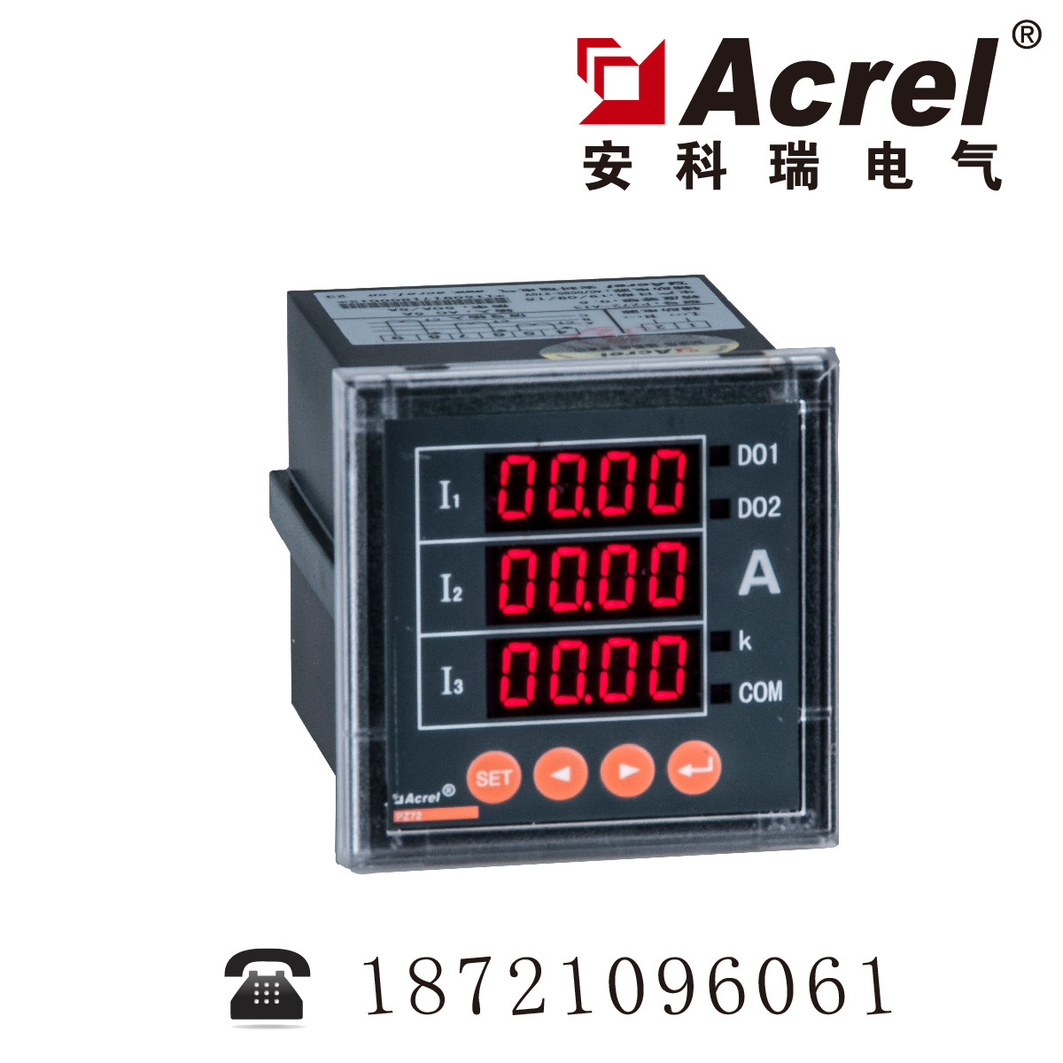 Ancori PZ80-AI3 M electronic three-phase AC current flow table LED display 5A input 4-20ma output