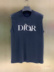 Dior Dior vòng cổ áo không tay đầu nam thư LOGO pin in thể thao giản dị áo T-shirt 