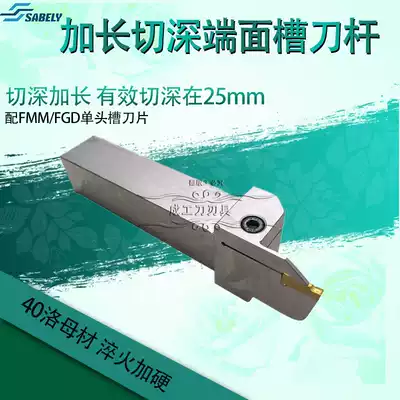 End face arc slot knife lengthened slot slot cutter Rod ZFL2525M20-800 cut depth 25 with FMM400 single head