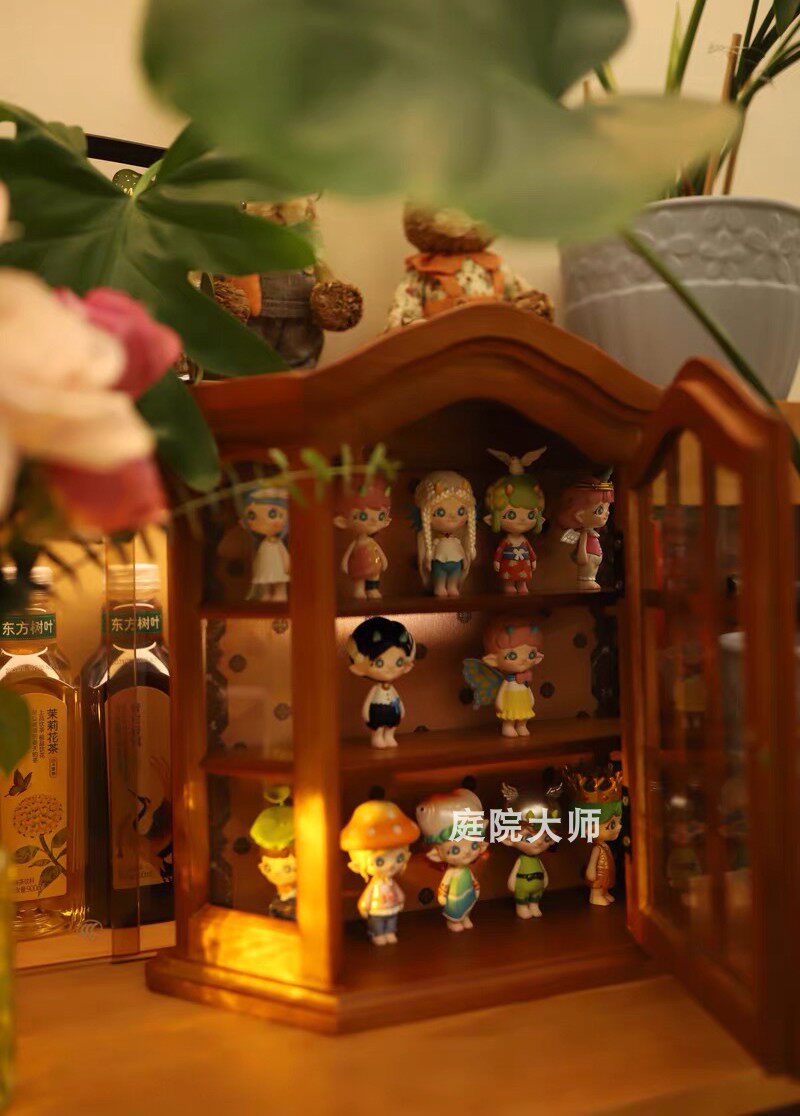 шкаф для ванной 中古陈列杯子置物架覆古杯架咖啡杯收纳层架实木靠墙挂式壁橱展示架 Other home