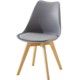 backrest ພາດສະຕິກຄົວເຮືອນ Nordic Eames ເກົ້າອີ້ fabric ໄມ້ແຂງເກົ້າອີ້ dining ໂຮງແຮມກາເຟຕາຕະລາງການເຈລະຈາແລະເກົ້າອີ້