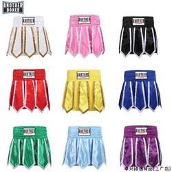 New boxing pants, ribbon style Muay Thai shorts v competition training kickboxing and Sanda pants mixed martial arts fighting