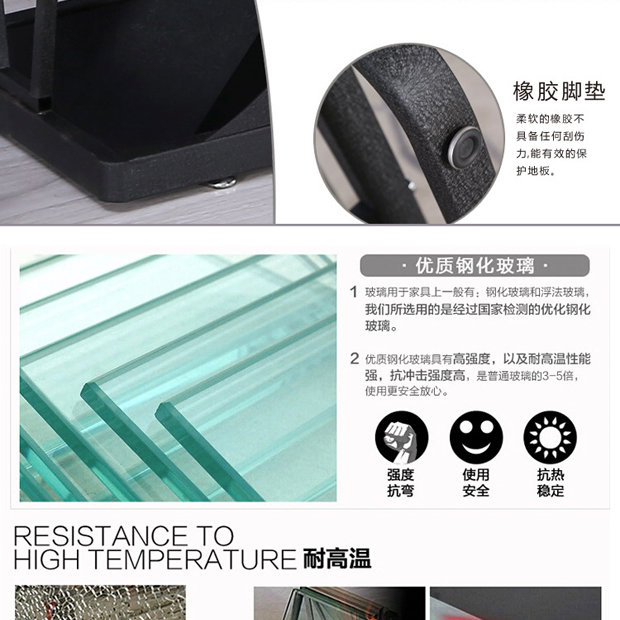 nhỏ gọn thời trang hiện đại Continental sắt sơn đen tủ TV kính cường lực đặc biệt cung cấp miễn phí vận chuyển phòng khách sáng tạo - Buồng tủ nhựa quần áo gia đình